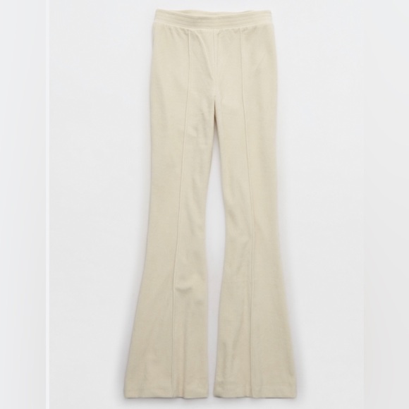 Arie Cream Groove-on Velor Pants - Picture 1 of 4